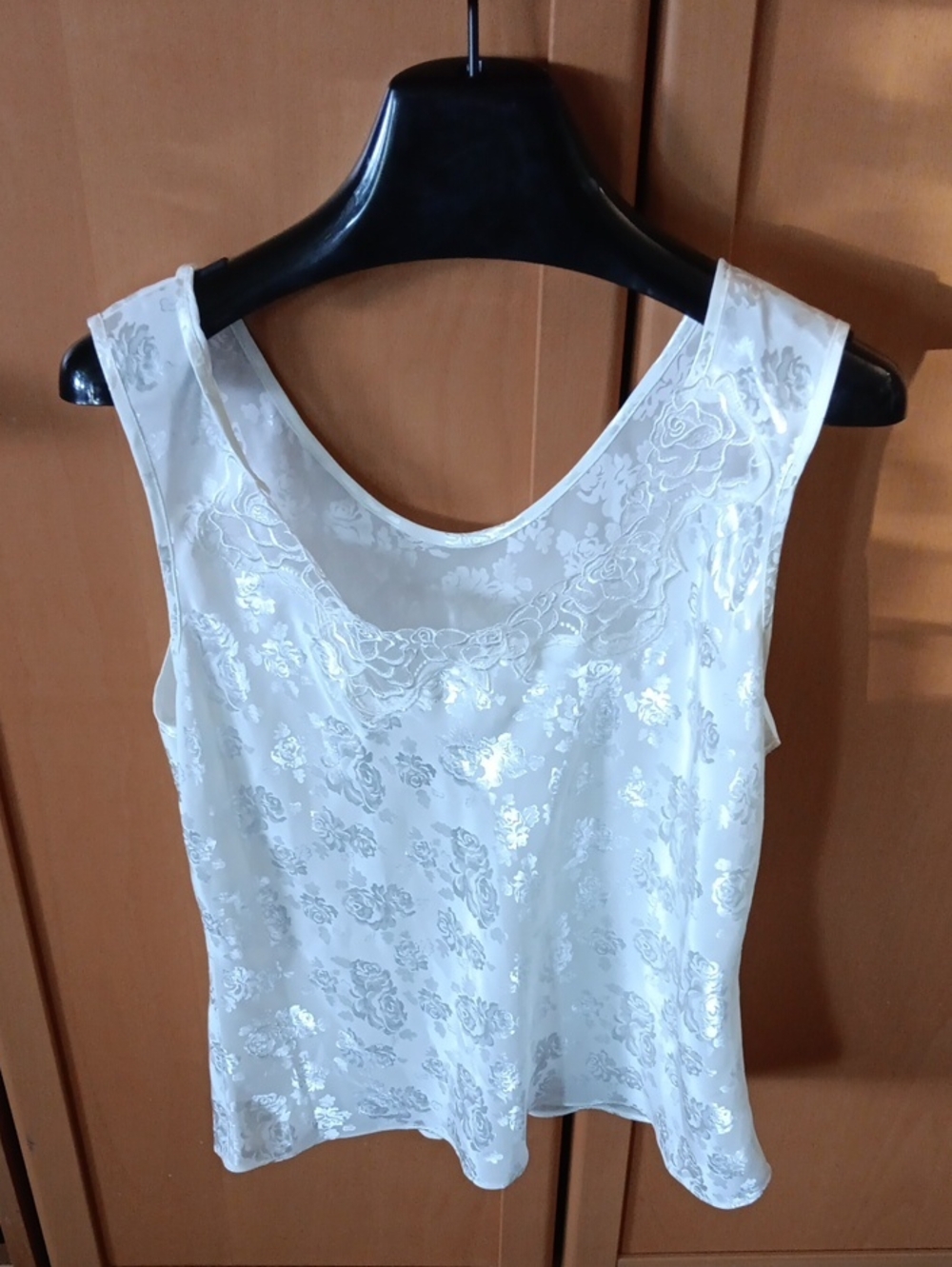 Wacoal White Floral Jacquard Camisole Tank